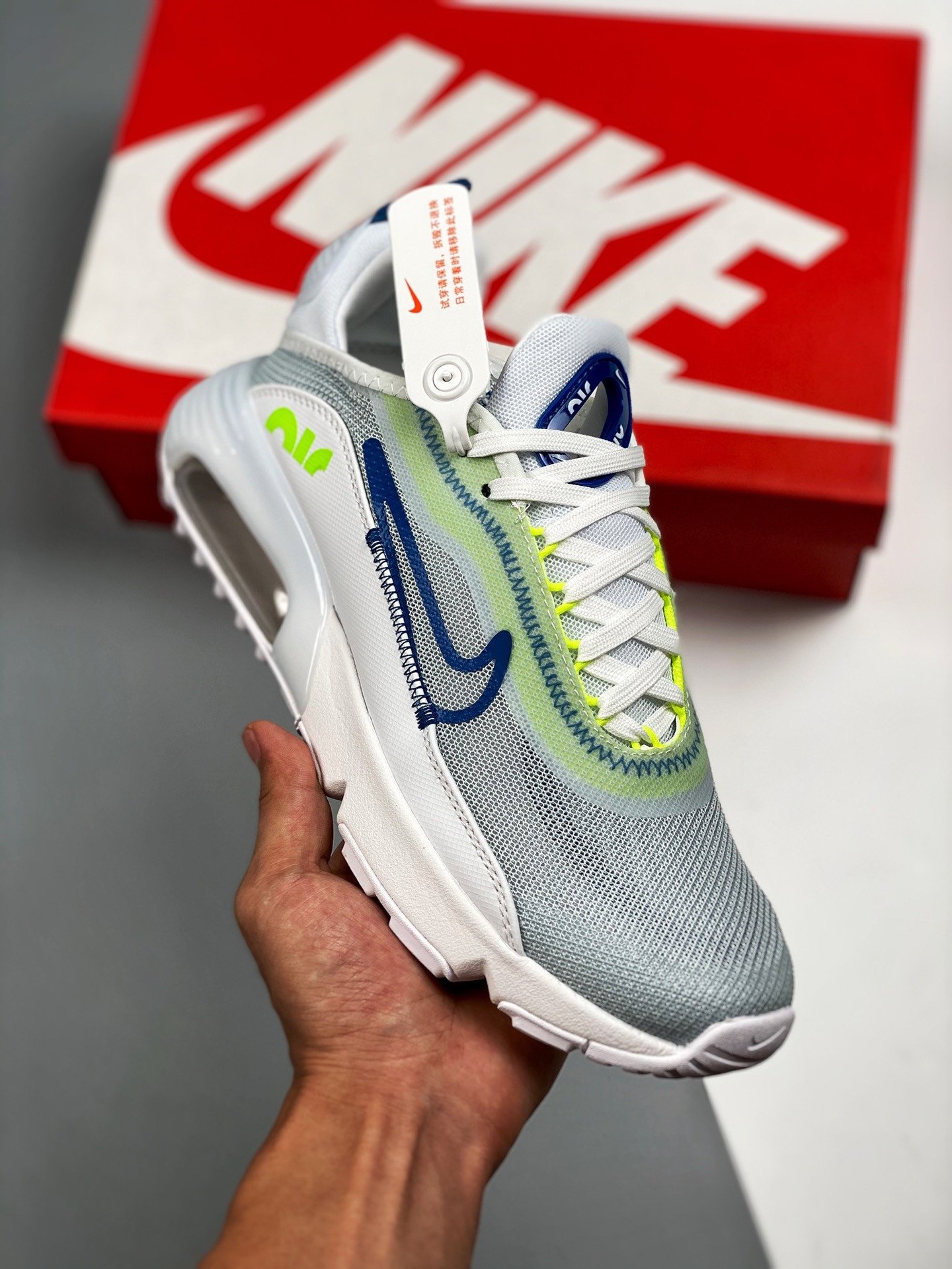 Nike Air Max 2090 Platinum TintBlustery-White-Volt 5339865