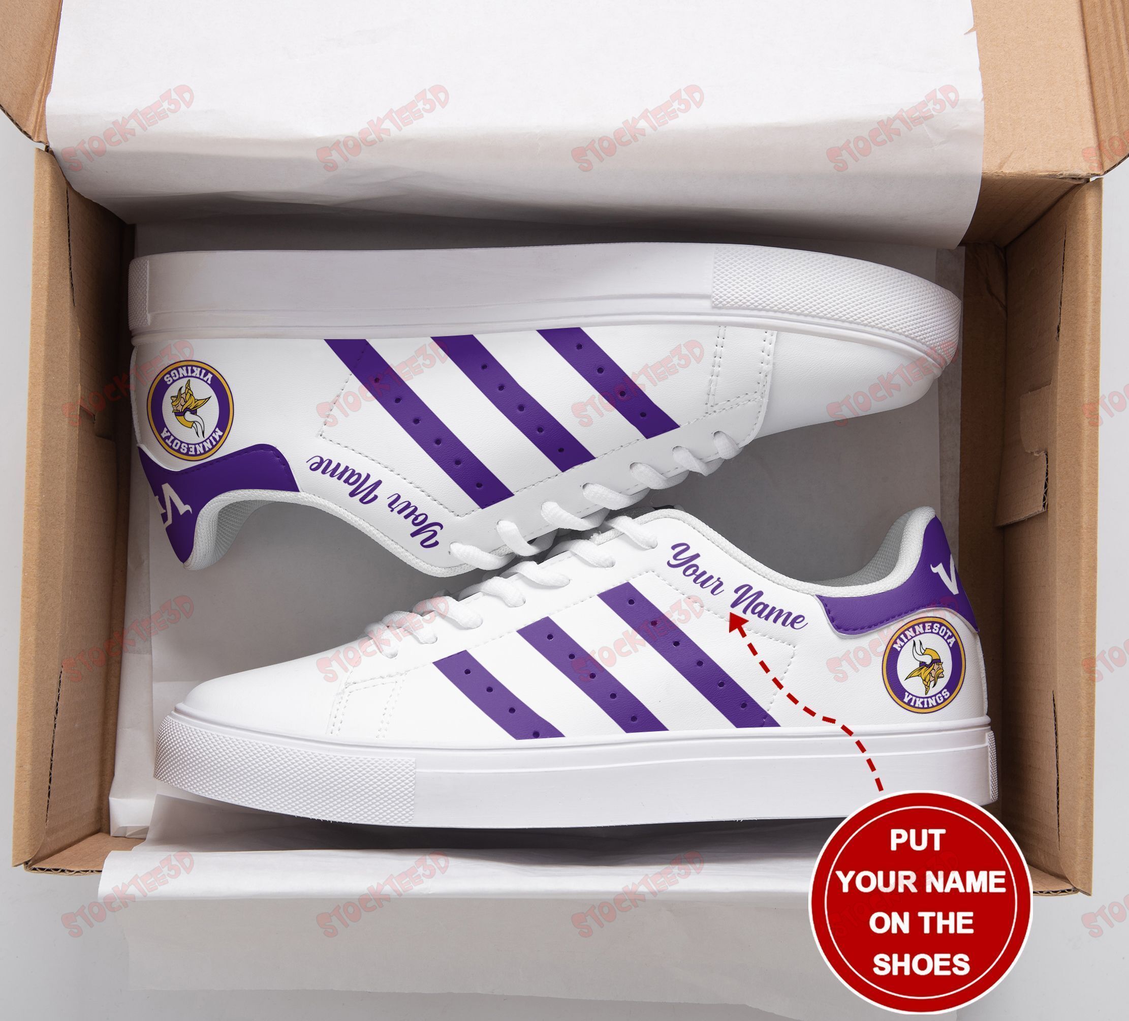 Minnesota Vikings Personalized Ss Custom Sneakers 056