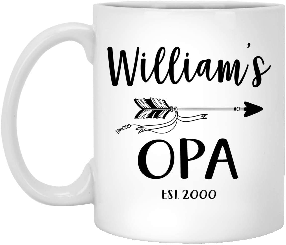 New Opa Mug – Personalized Opa Mug – Baby Reveal Mug – First Time Opa Gift – Father’S Day Gift 11Oz