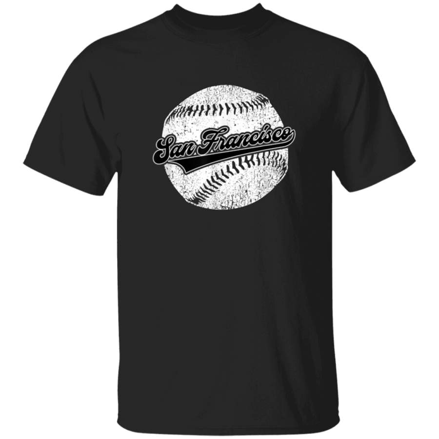 San Francisco Baseball  Vintage SF Baseball Retro Gift TShirt