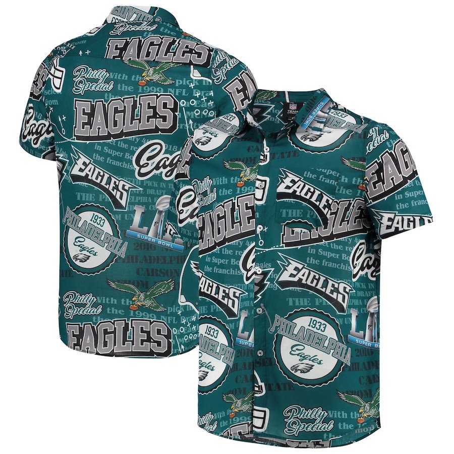 Philadelphia Eagles Midnight Green Thematic Hawaii Shirt Ha64678