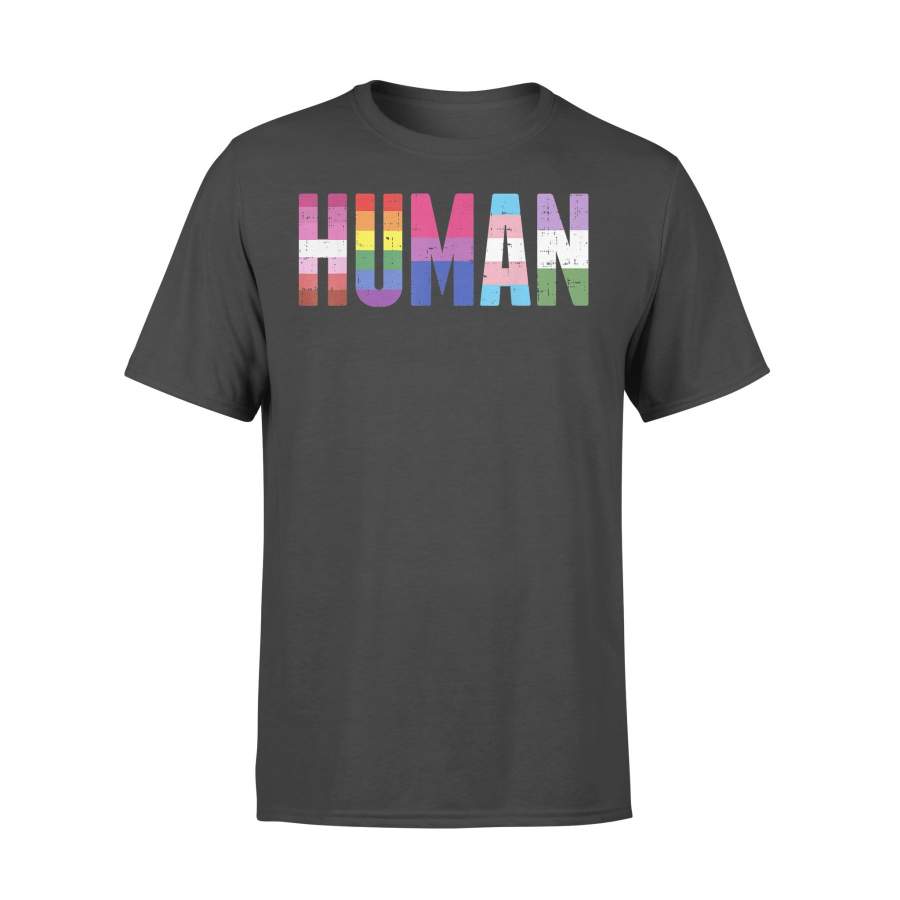 Human Lgbt Gay Pride Flag T-shirt