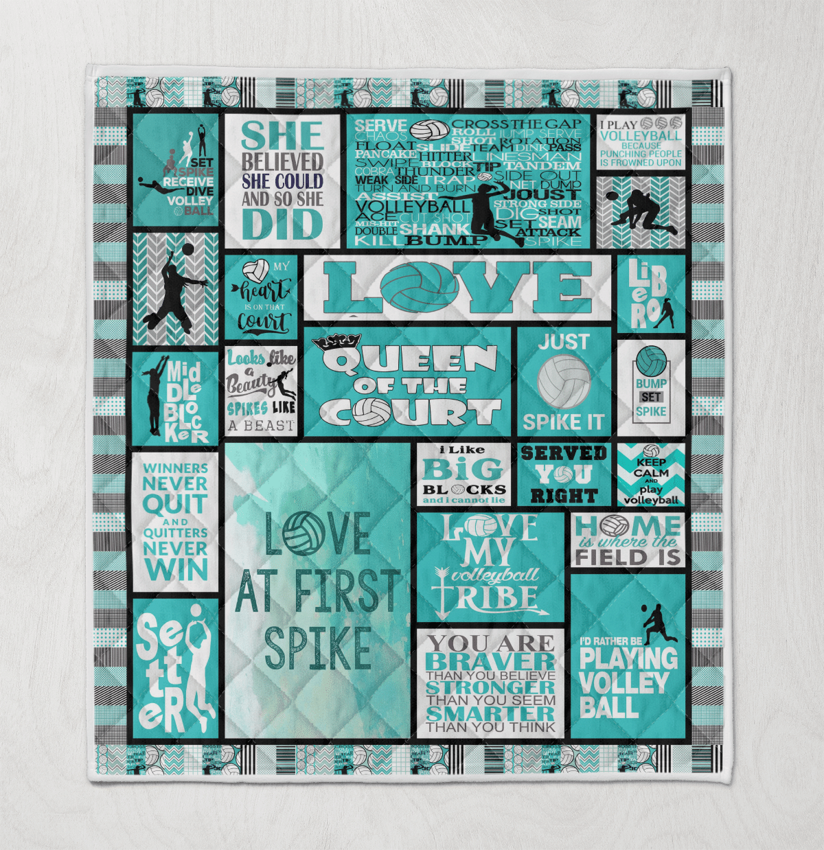 Volleyball Lover Quilt Blanket Wq2609902