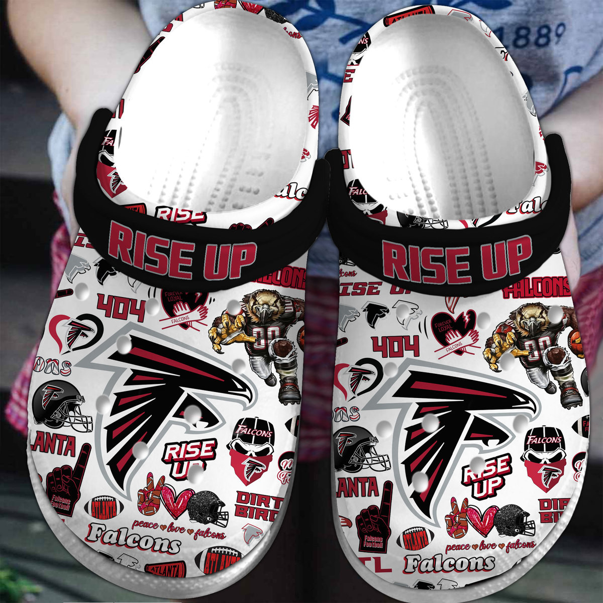 Atlanta Falcons NFL Sport Crocs Crocband Clogs Shoes Comfortable For Men Women and Kids 3