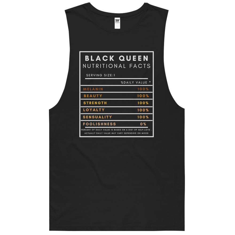 Nutritional Facts Shirt, Nutritional Facts Tank Top, Black Queen Nutrition Facts, Black Queen Nutritional Facts Shirt For Women Gift Tank Top