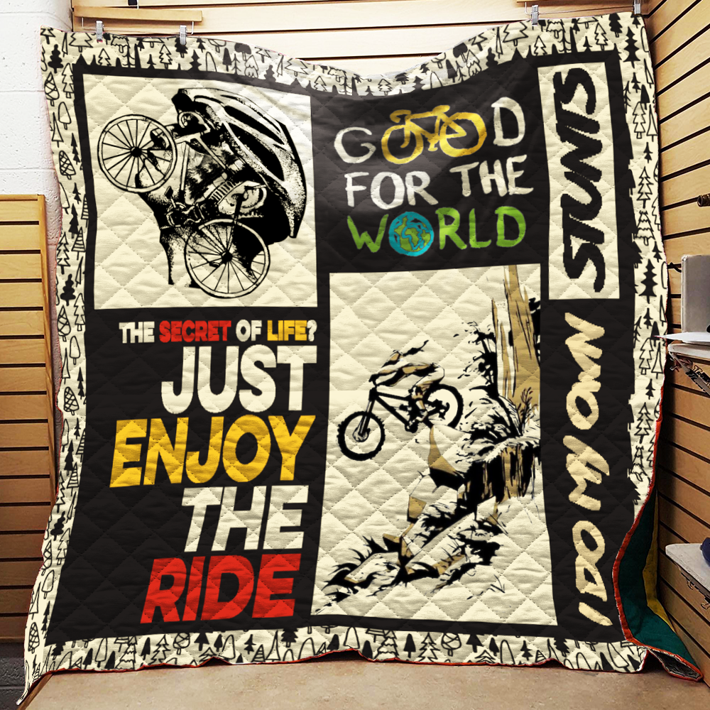 Just Enjoy The Ride Quilt Blanket