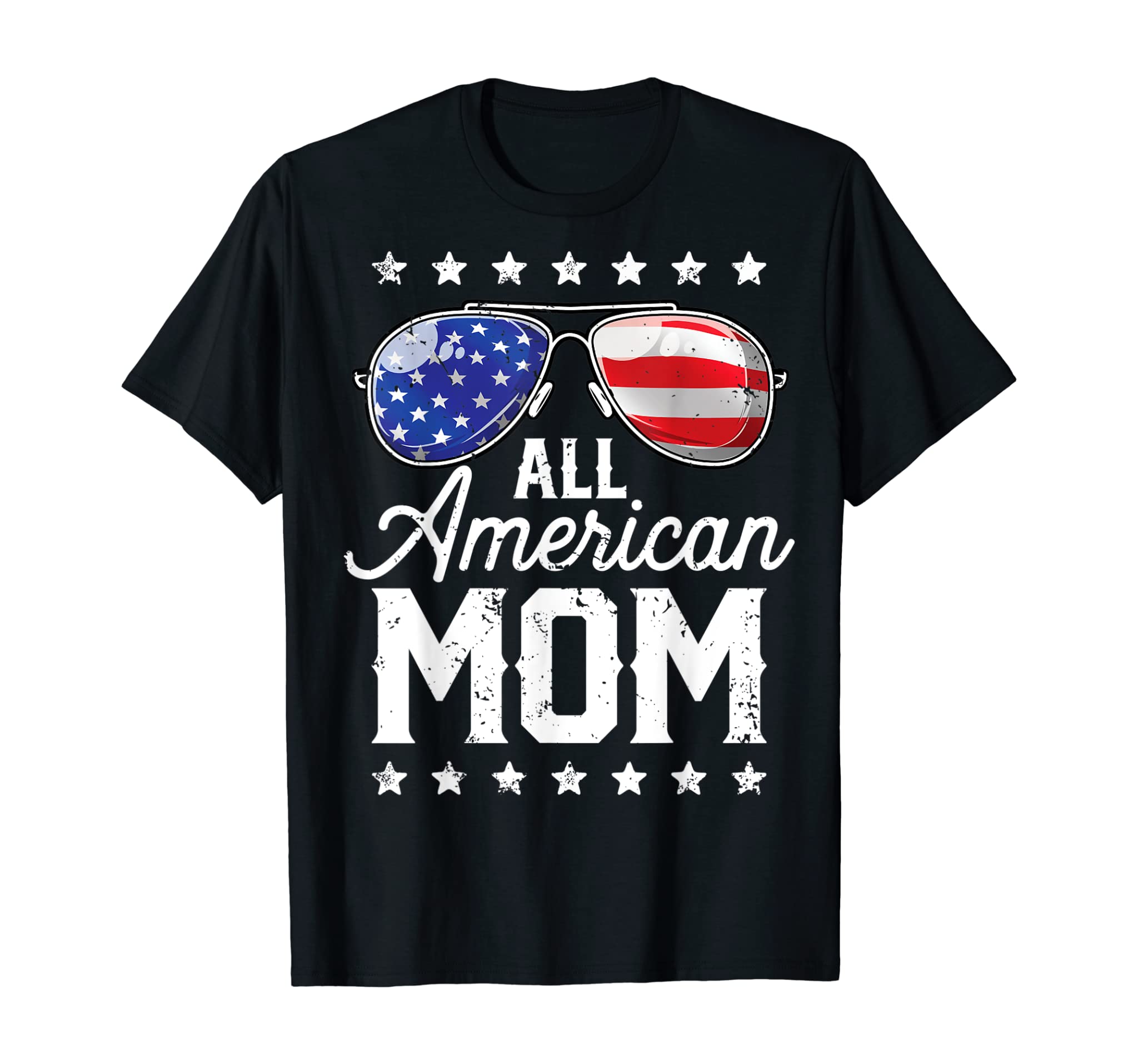 All American Mom 4th of July T shirt Mothers Day Women Mommy