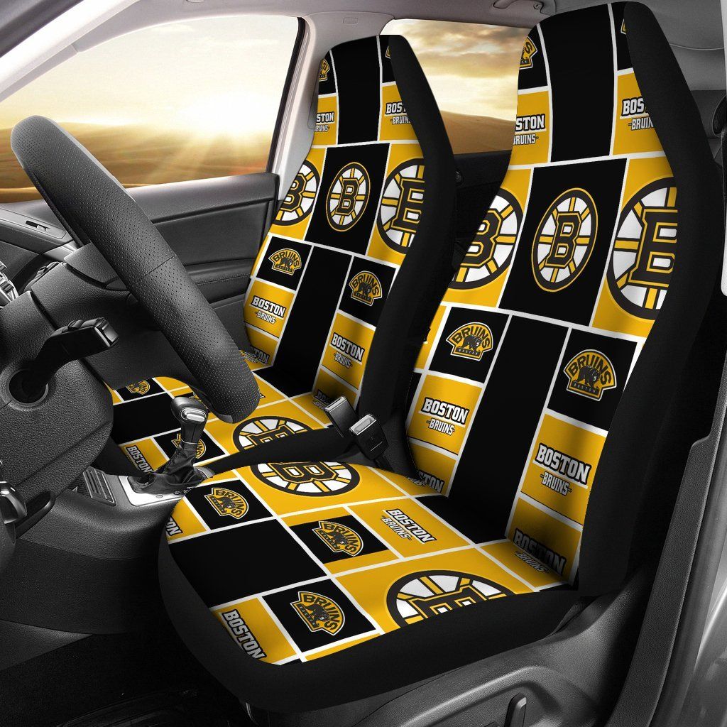 Boston Bruins Car Seat Covers v3