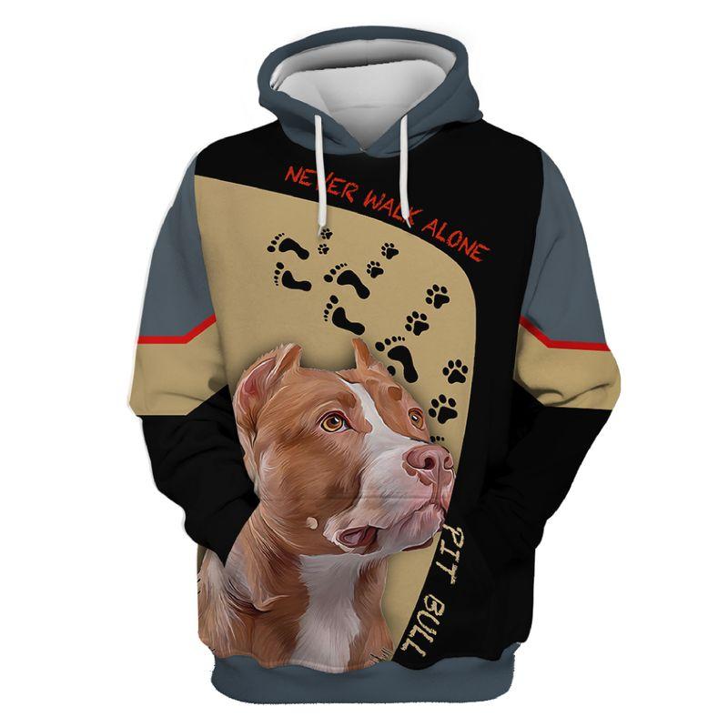 Dog Mom 3D Print Pitbull  Adult Unisex