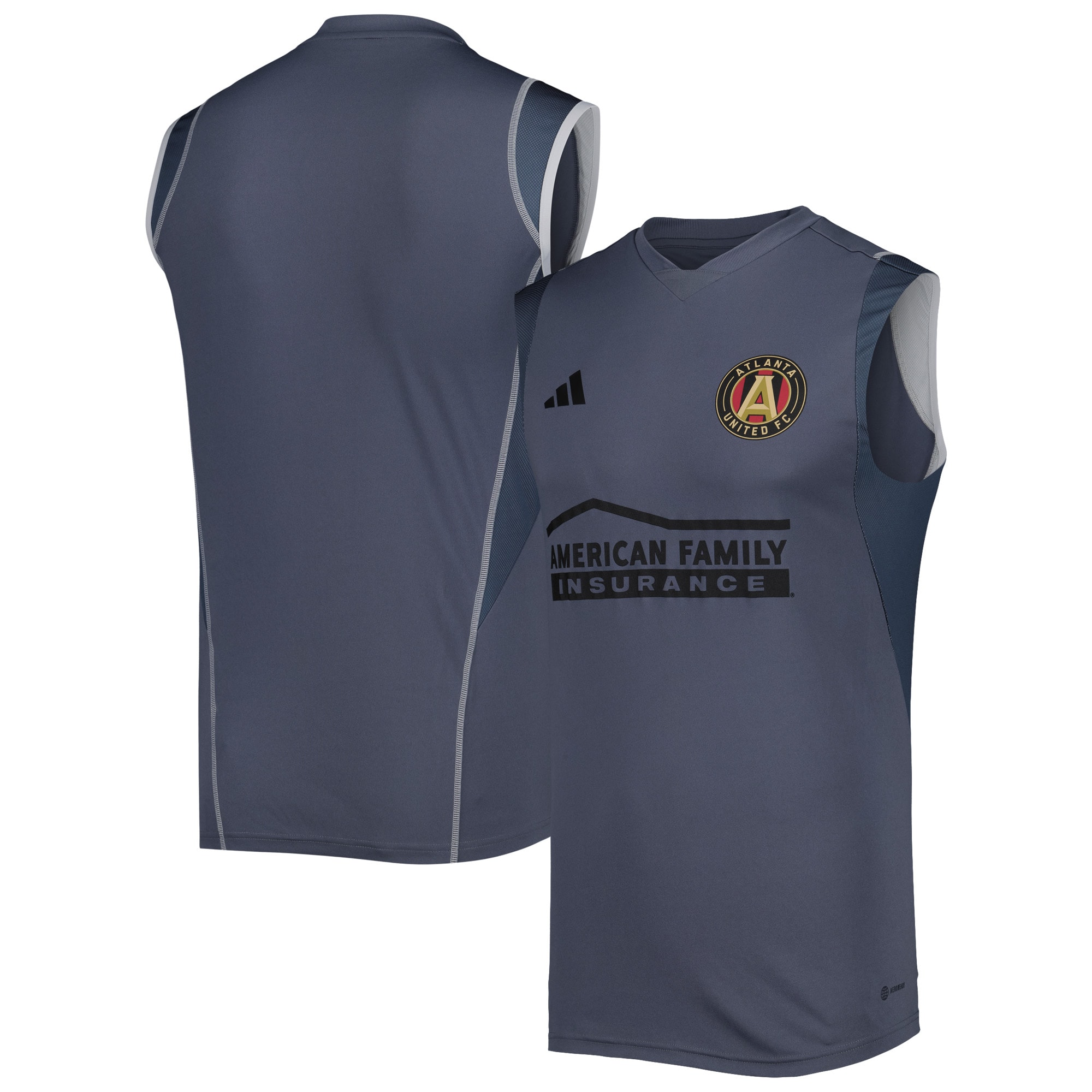 Atlanta United FC 2023 On-Field Sleeveless Training Jersey – Gray