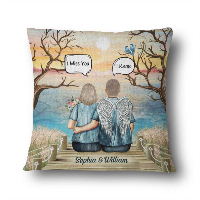 Still Talk About You Widow Middle Aged Couple Skin – Memorial Gift – Personalized Custom Pillow