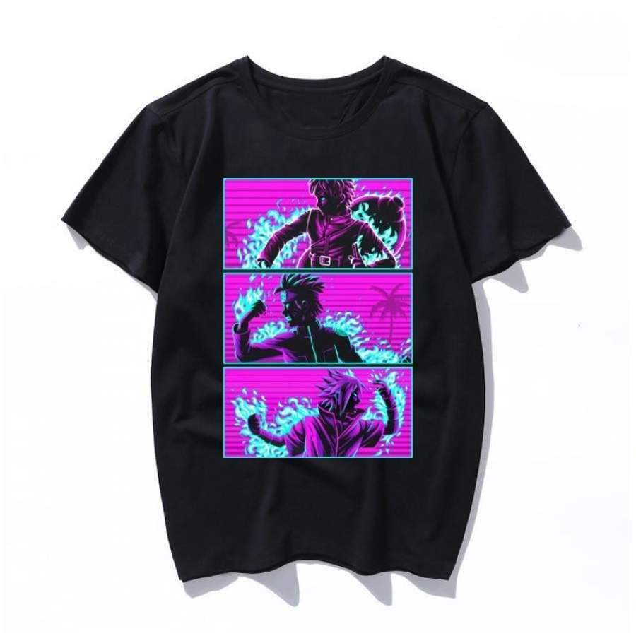 retro ninjas ulzzang harajuku t-shirt tshirt women men print t shirt summer aesthetic femaale graphic hands 90s top clothes