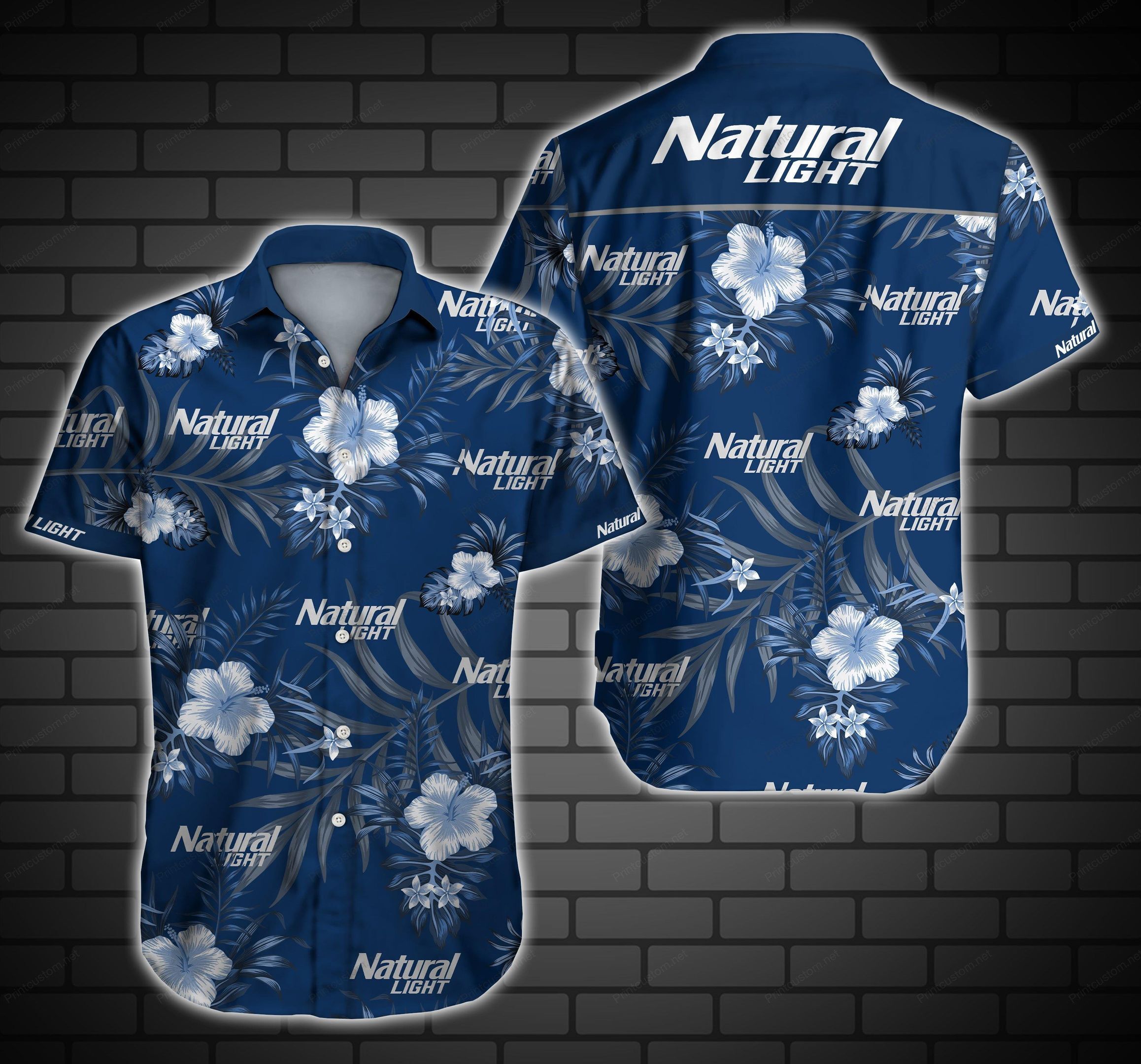 Natural Light Hawaii Shirt Ver2 Summer Button Up Shirt For Men Beach