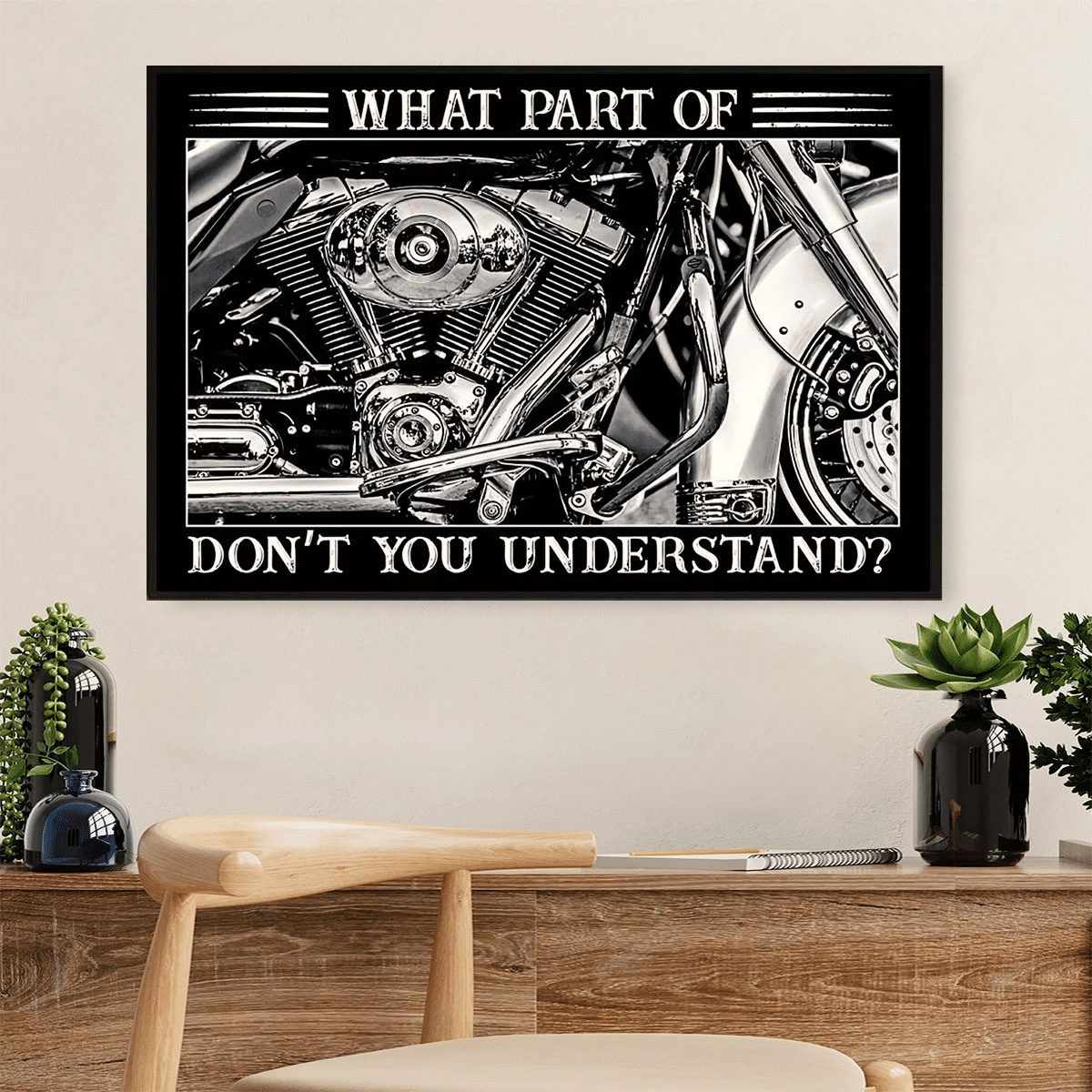 What Part Of Home Decor Poster Canvas – Gift For Biker Evg82427