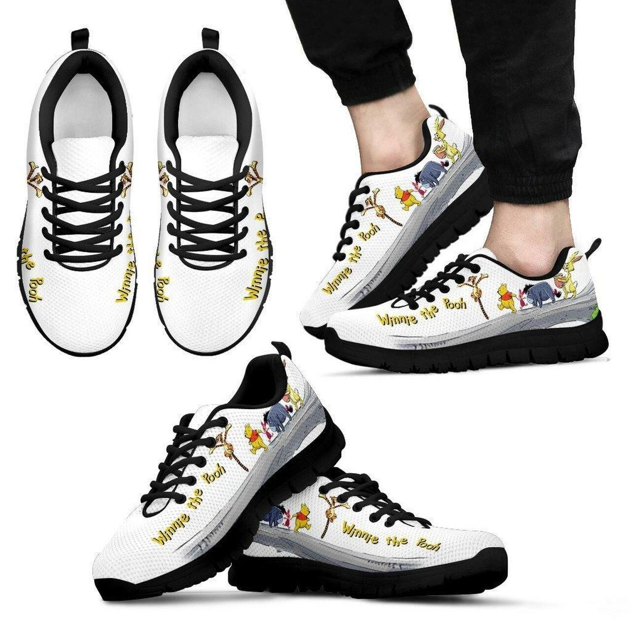 Winnie The Pooh Sneakers Shoes For Women, Shoes For Men Sneaker Custom Shoes Shoes20327