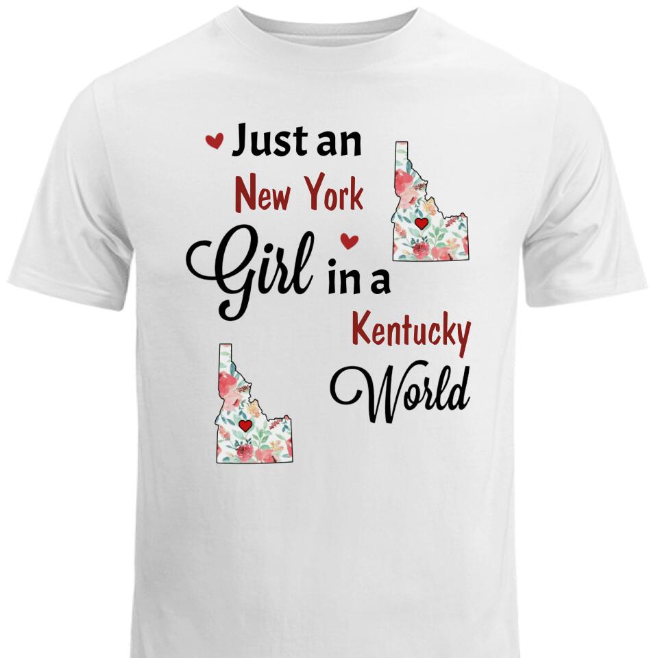 Personalized Just A Girl Born And Live Custom T Shirts, Best Gift For Bestie – Trending Personalized