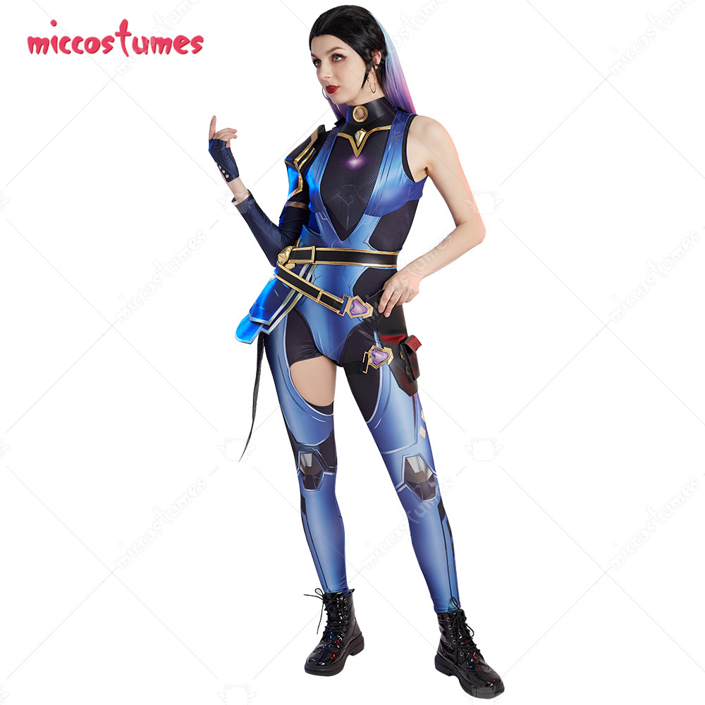 Women’s Game Reyna Bodysuit Cosplay Costume with Pants and Earrings for Women Halloween Cosplay Costume alx