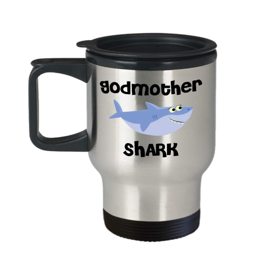 Be My Godmother Proposal Gifts Shark Mug Travel Coffee Cup