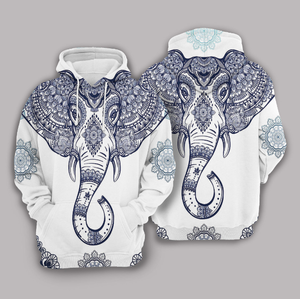 Indian Elephant Hoodie Bt14