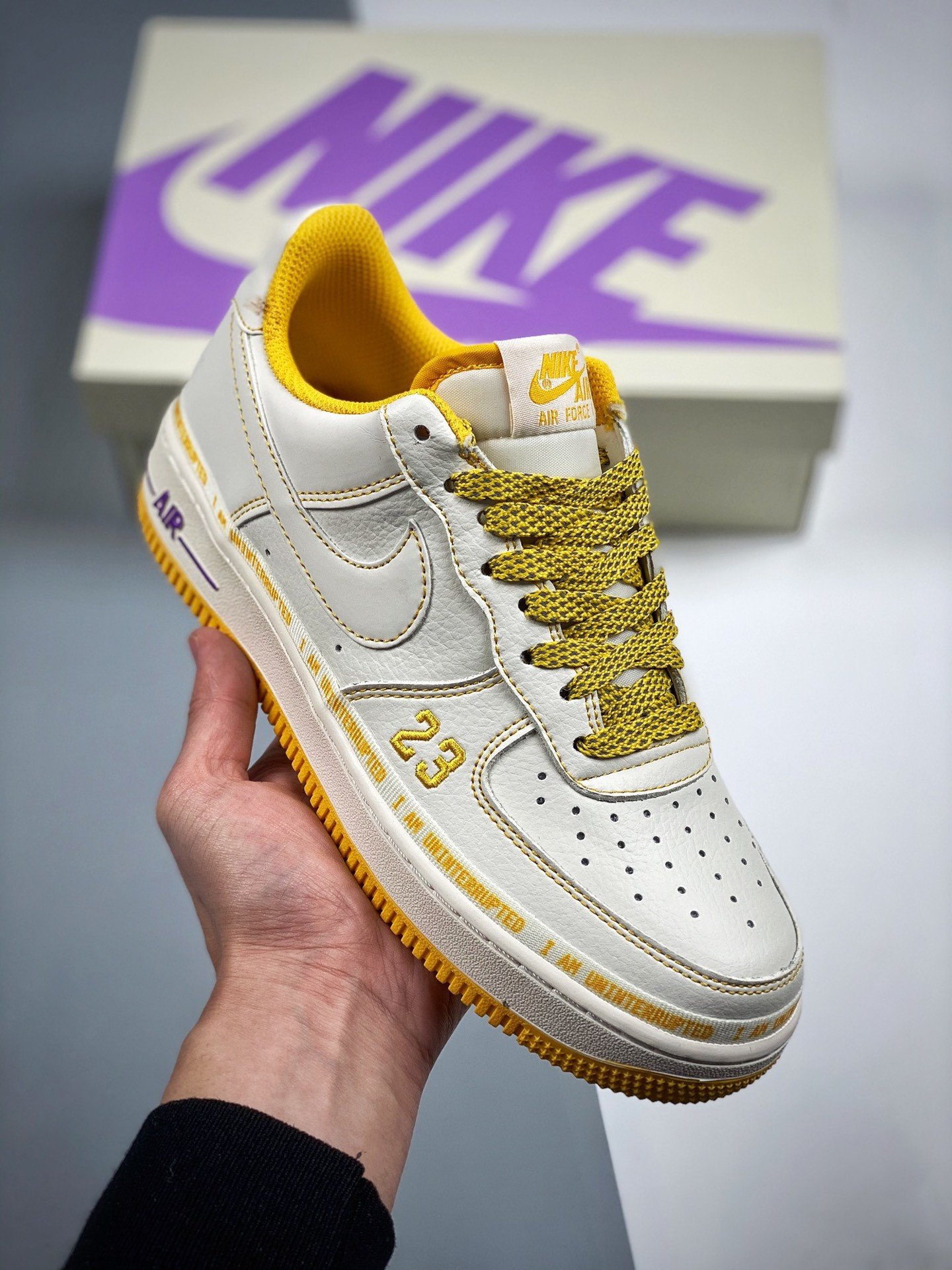 Uninterrupted x Nike Air Force 1 WhiteYellow 5338780