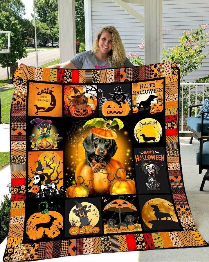 Dachshund Halloween Fleece Blankets, Halloween Blanket, Halloween Throw Blanket, Halloween Fleece Blanket – Blanket, 30X40, Blanket Sofa Bed