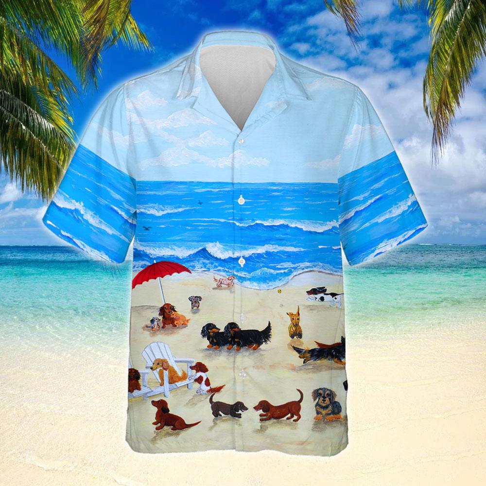 Dogs In The Beach Hawaii Shirt Ha84526