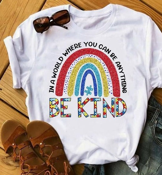 In A World Where You Can Be Anything Be Kind Autism Awareness Gift Standard/Premium T-Shirt