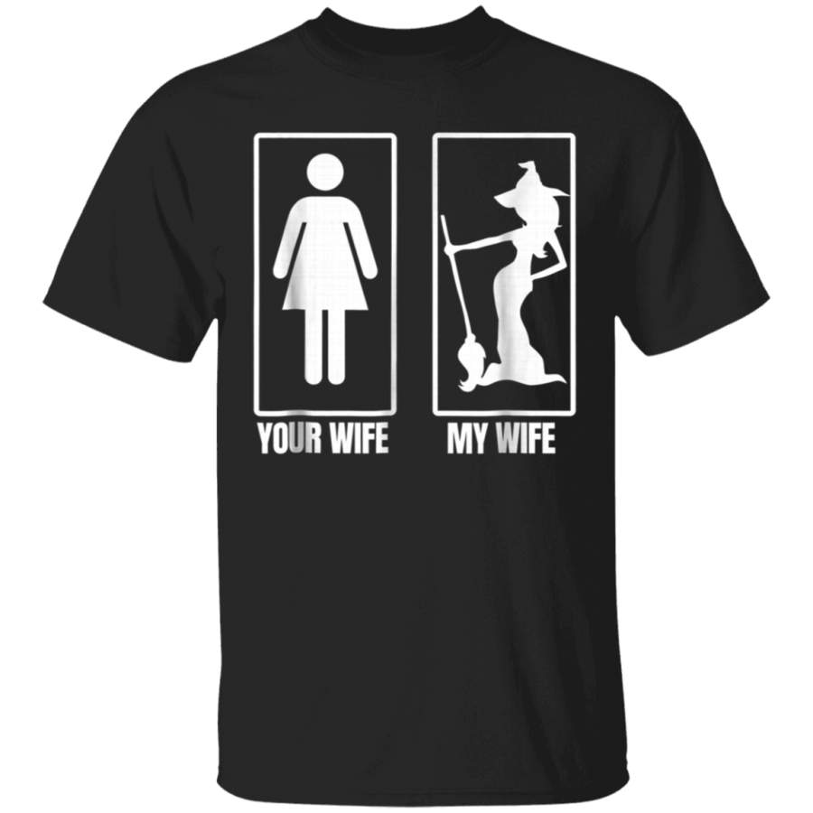 Mens My Wife Your Wife t-shirt halloween witch t-shirt