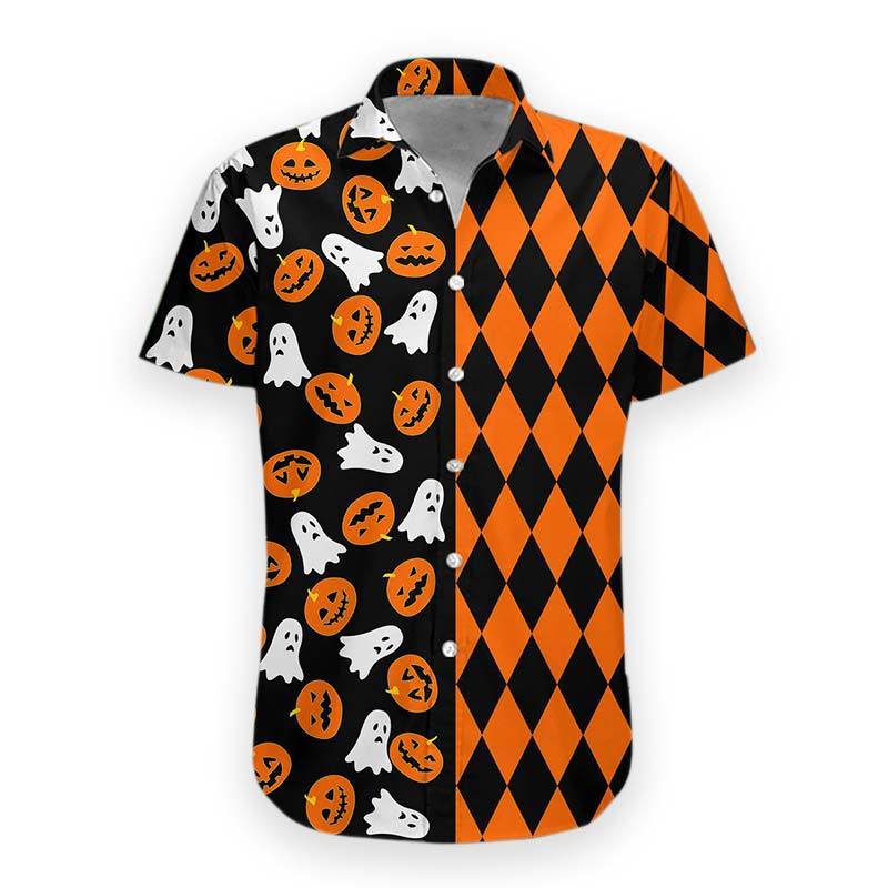 Halloween Boo Pumpkin Hawaii Shirt Hawaii For Women Men Hawaii Custom Ha72910