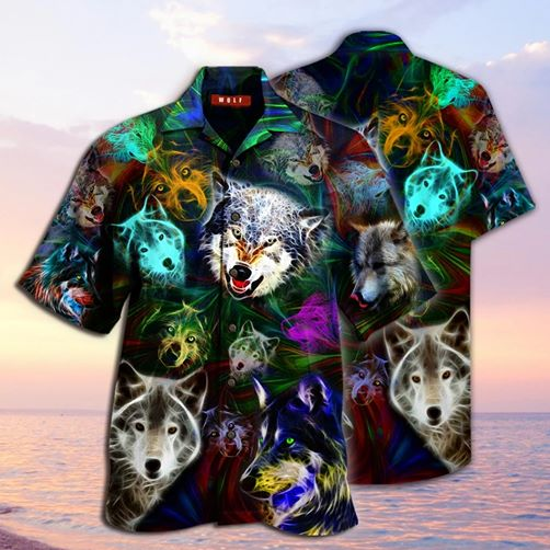 Wolf Hawaii Shirt Unisex Adult Ha24032