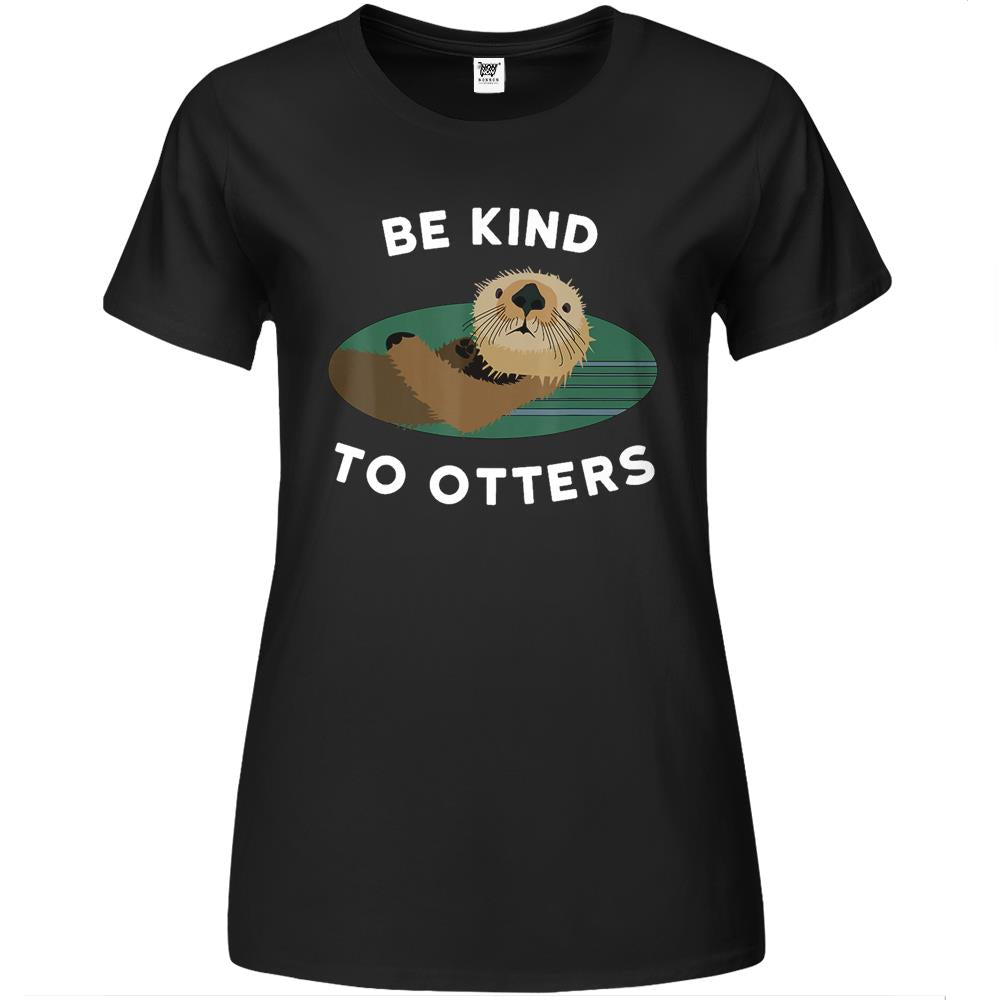 Be Kind To Otters Premium Womens T Shirts