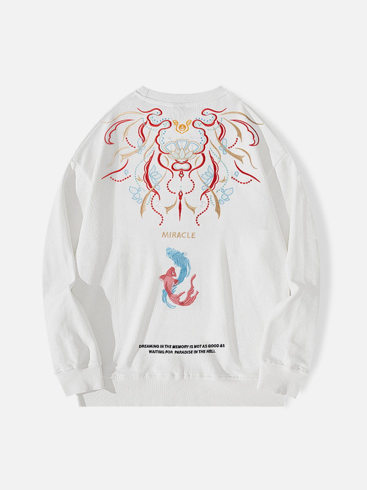 Talishko™ – Embroidery Brocade Carp Sweatshirt