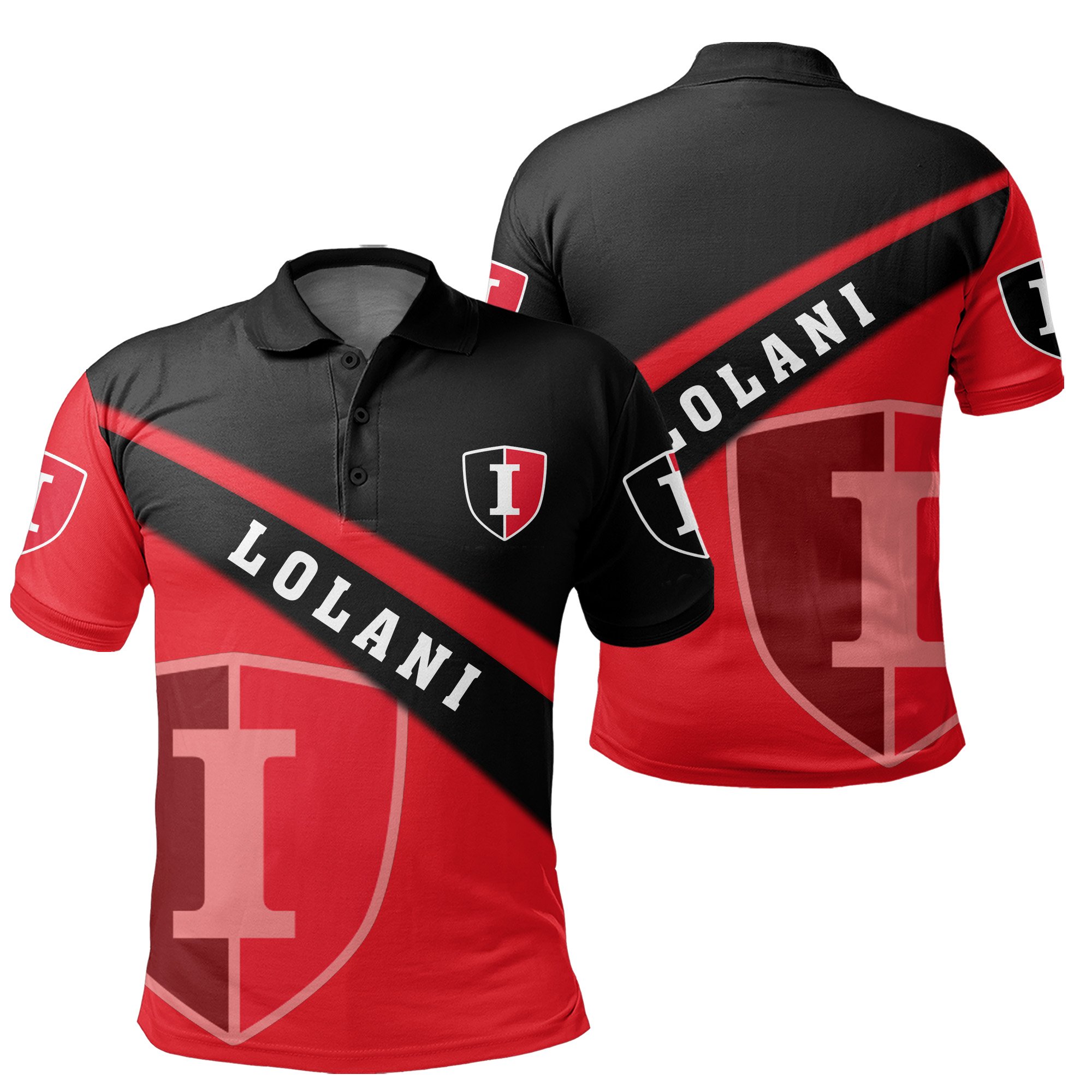 Hawaii Black Football Jerseyss Polo Shirt AH J4 Cool Panda Sports LLC