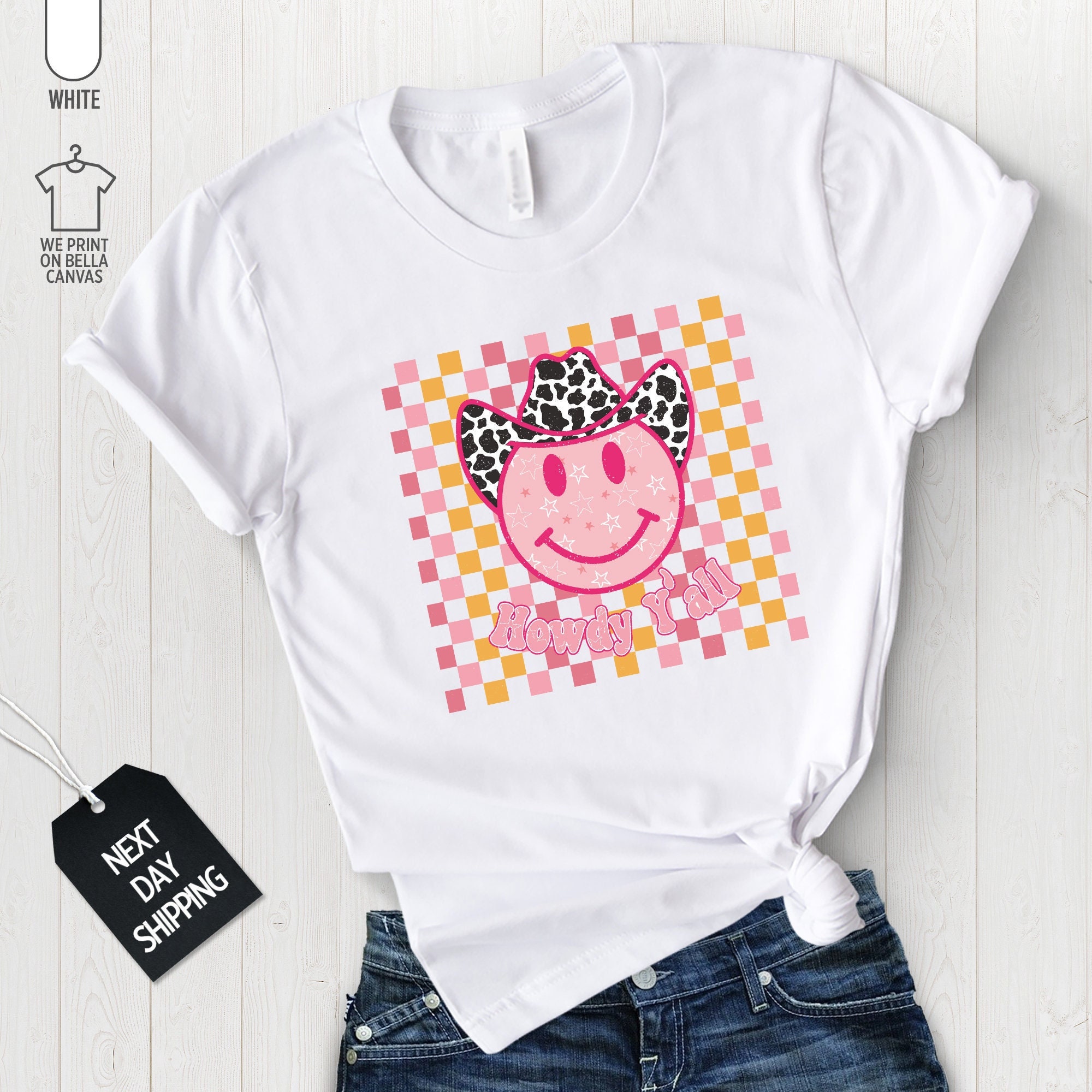 Smiling Flower Shirt, Vintage Smiley Face Trendy Graphic Shirt, Birthday Gift Shirt, Oversized, Boho, Comfy Sleep Shirt for Women, A1110