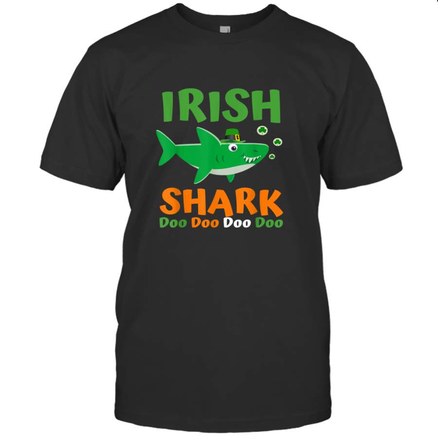 St Patricks Day Shirt Kids Toddler Women Men Irish Shark Tee T shirt