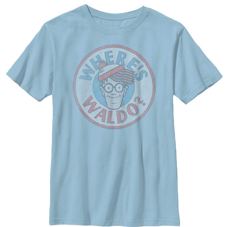 Where’s Waldo Boy’s Retro Character Circle  T Shirt