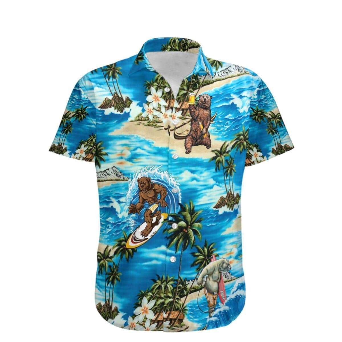 Find Camping Love Bear Hawaii Aloha Shirts Ha100016