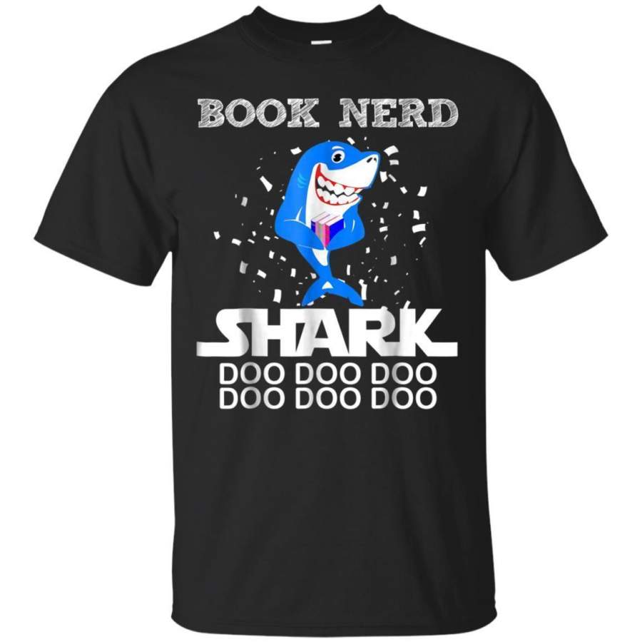 AGR Awesome Book Nerd School Gifts T Shirt Funny Shark Lover Jaq T-shirt