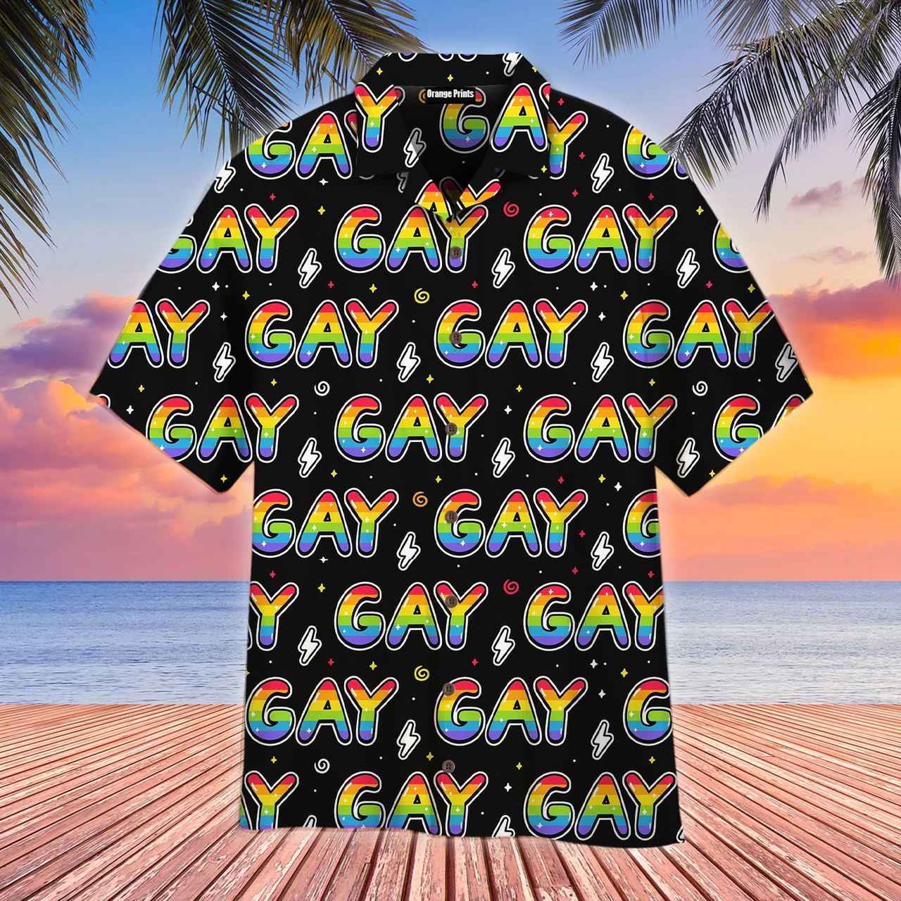 Rainbow Gay Pride Lgbt Hawaii Lesbian Shirt Ha85945