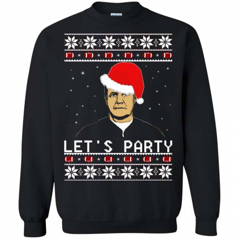 Belichick let’s party ugly sweater