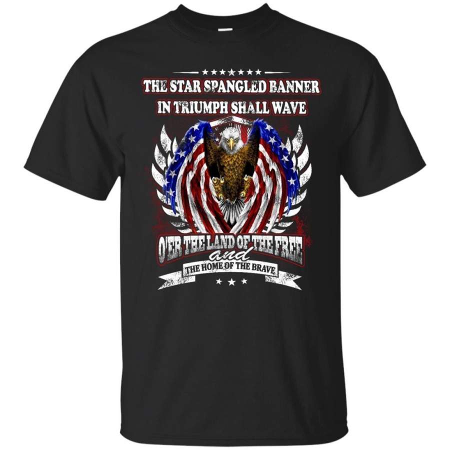 AGR Patriotic Independence Day T-shirts The Home Of The Brave Hoodies Sweatshirts