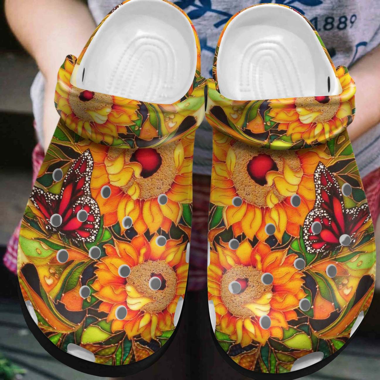 Butterfly Personalized Clog, Custom Name, Text, Color, Number Fashion Style For Women, Men, Kid, Print 3D Butterfly V1