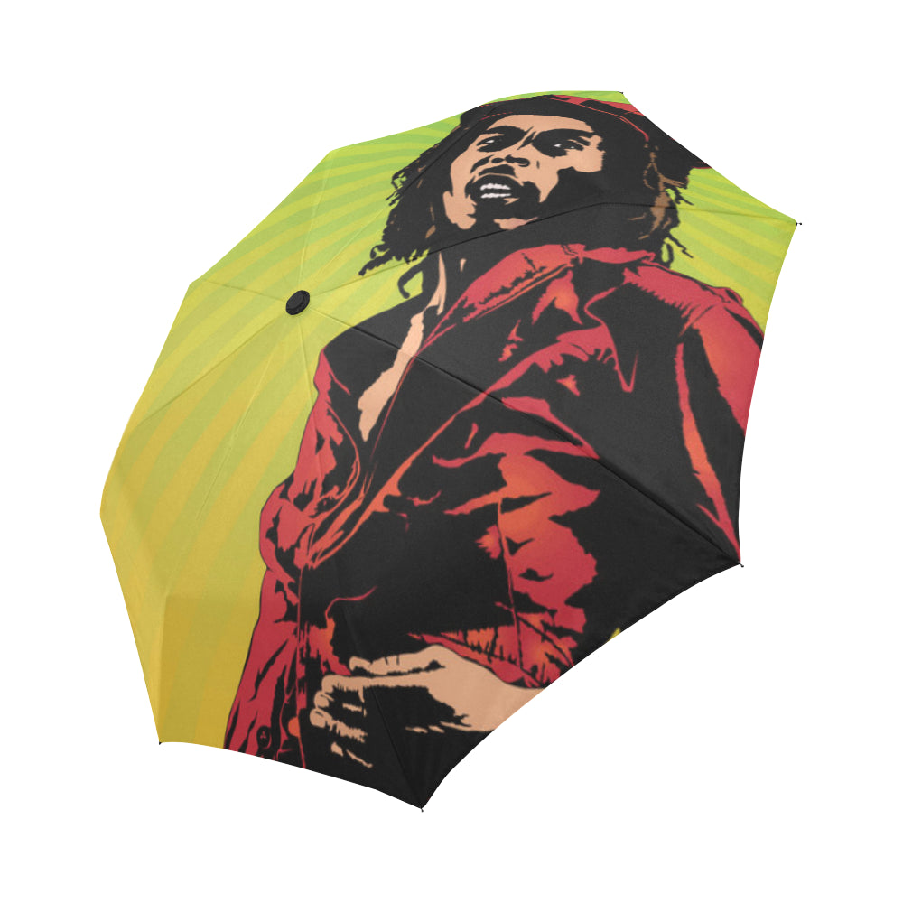 Bob Marley Auto-Foldable Umbrella