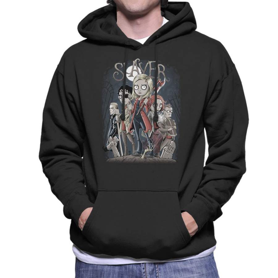 Buffy The Vampire Slayer Tim Burton Style Men’s Hooded Sweatshirt