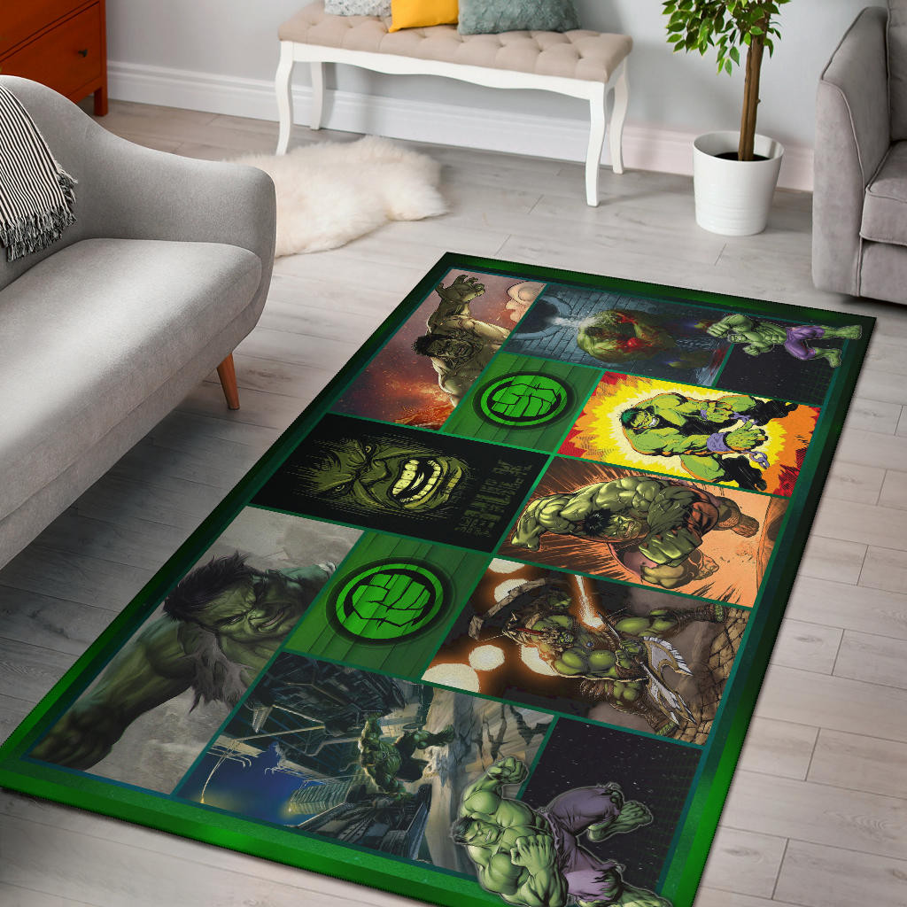 Angry Hulk The Incredible Hulk Area Rug Movie Home Decor Custom For Fans Nt042204