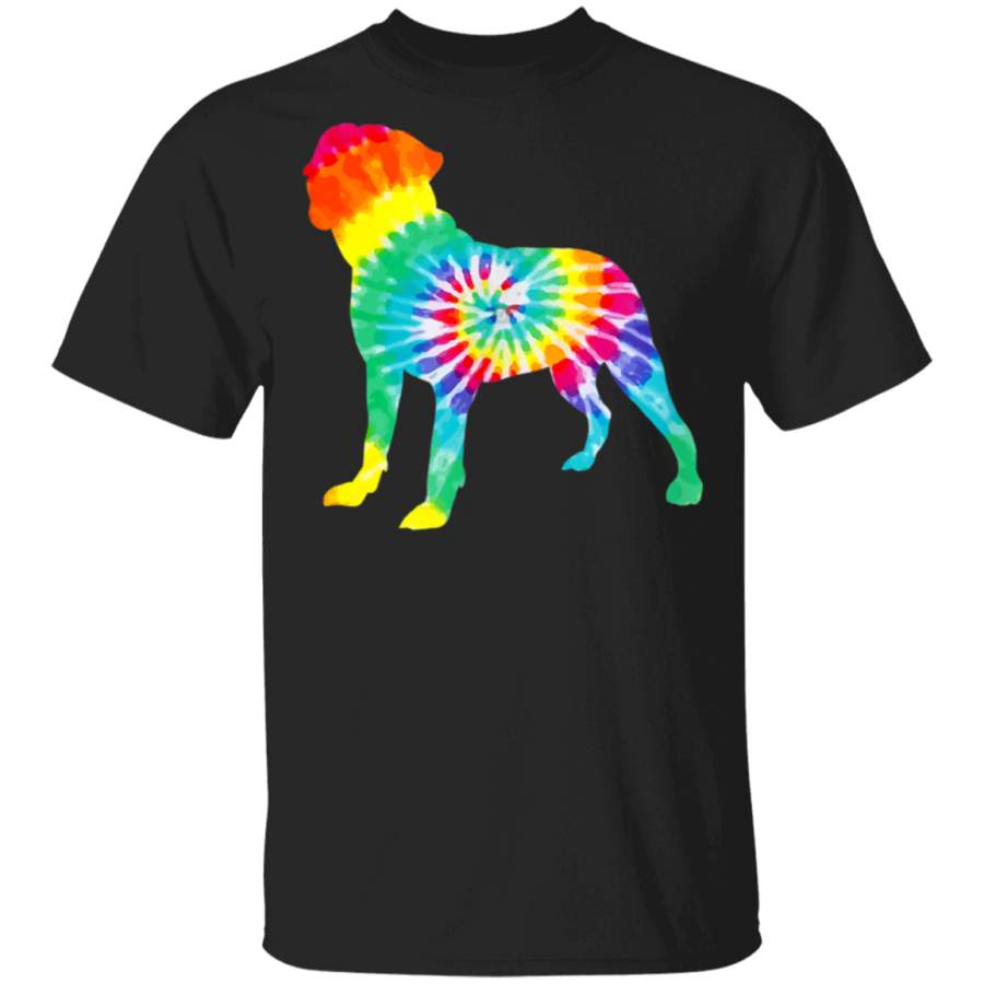 Tie Dye Bullmastiff  Hippie Dog Mom Retro Gift TShirt