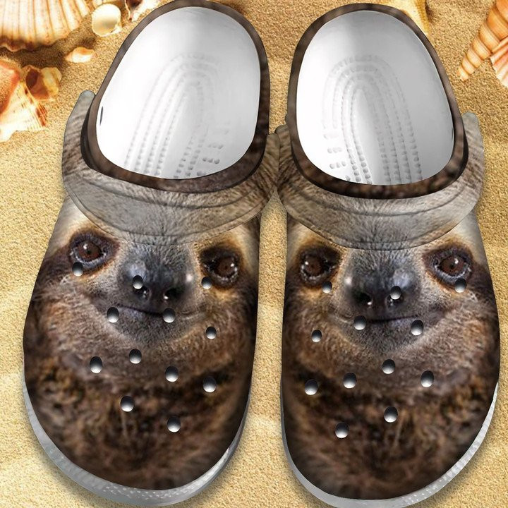 Happy Sloth Shoes Sloth 3D Crocs Clogs Gift For Women Men Kids Hp