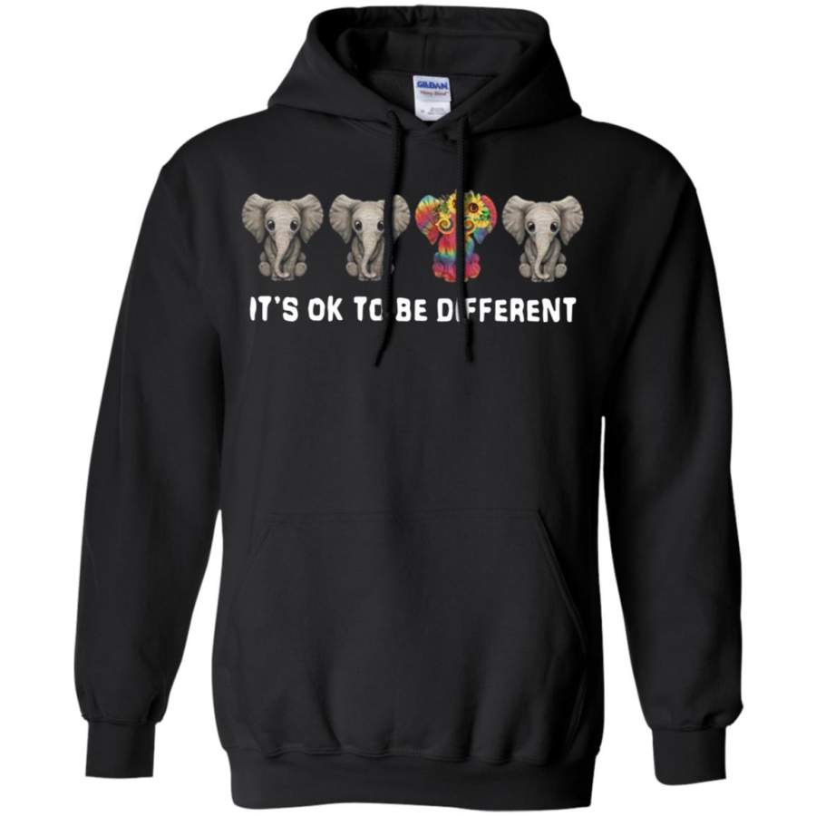 Hippie Elephant It’s Ok To Be Different Hoodie – Moano Store