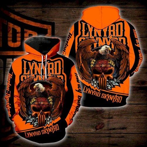 Harley Davidson Lynyrd Skynyrd New Full All Over Print K1588 Hoodie