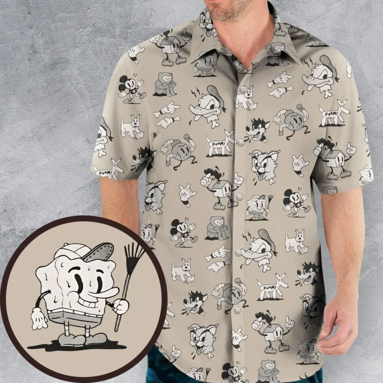 Creepy Toon Friends Hawaiian Shirt